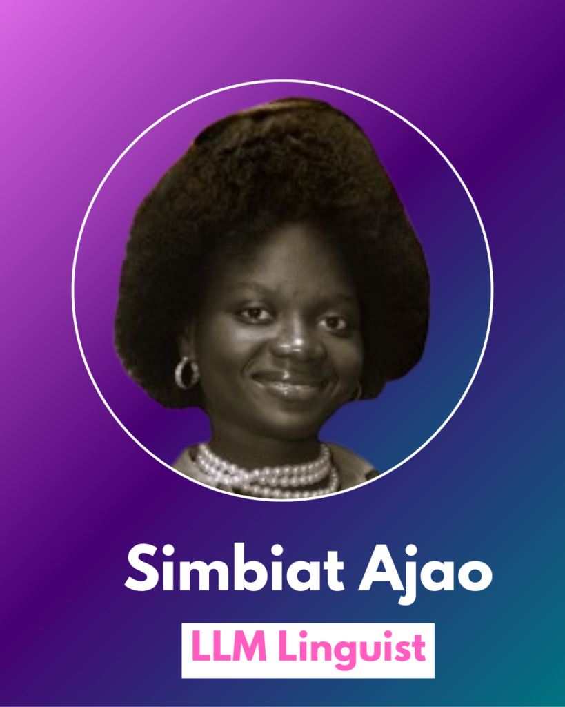 Simbiat Ajao - llm linguist